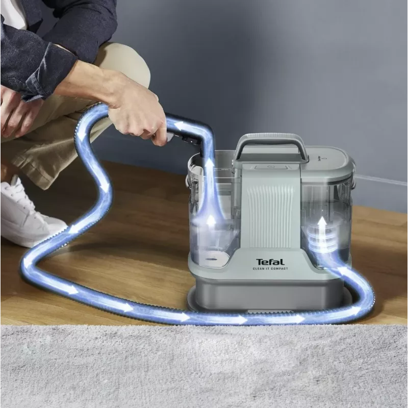 Limpiador de manchas portátil Tefal Clean It Compact Pet IZ3020F0 — aparato de mano para limpieza de manchas en tapicerías y mascotas