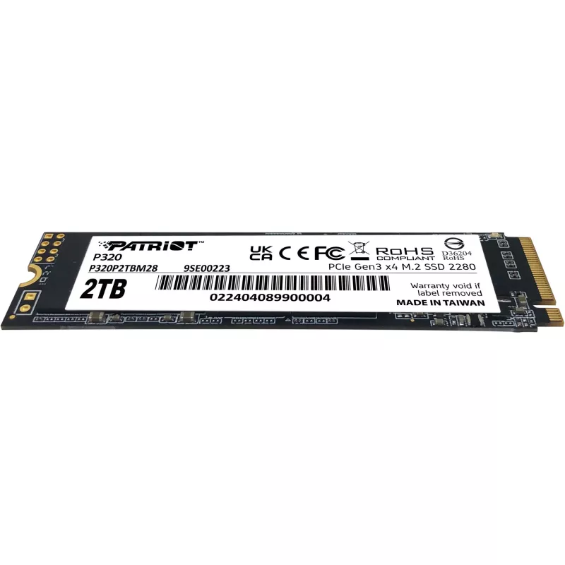 Unidad SSD Patriot P320 2TB M.2 2280 PCIe 3.0 x4 NVMe