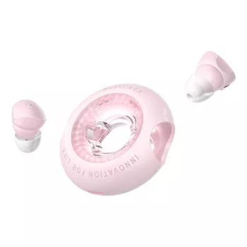 Auriculares inalámbricos in-ear Vention NBRP0 T17 con estuche de carga, rosa