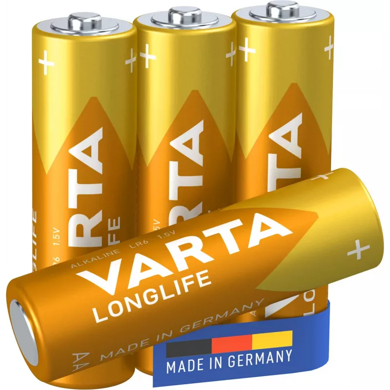 Varta Longlife Extra - pila 4 x tipo AA alcalina (04106101414)