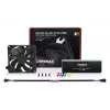 Noctua NF-A9x14 HS-PWM chromax.black.swap ventilador de caja de perfil bajo de 92 mm, 92x92x14 mm, PWM, 600–2500 RPM, 57,5 m³/h, 23,6 dB, cojinete SSO, negro