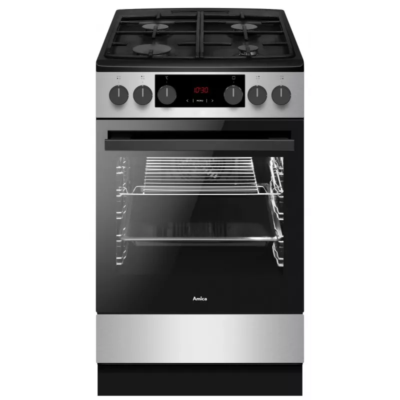 Cocina AMICA 523GEH3.33ZpTsDFA horno PIZZA, cocina de gas independiente, clase de eficiencia energética A
