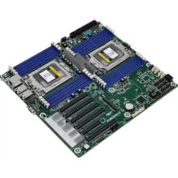 Placa base ASRock ROME2D16-2T LGA 4094 EEB, doble zócalo, 16 DIMM DDR4, 3,2 TB RDIMM, 5x PCIe x16 Gen4, 16x SATA III