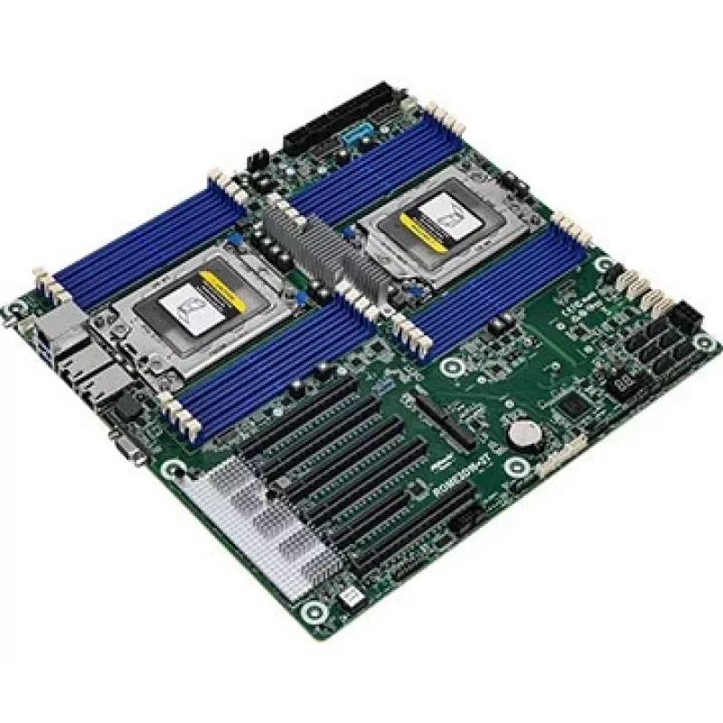 ASRock ROME2D16-2T placa base para servidor, doble zócalo SP3 (LGA 4094), EEB/E-ATX, AMD EPYC 7003, DDR4 hasta 2 TB, 2x M.2, SATA III, 2x 10GbE, IPMI