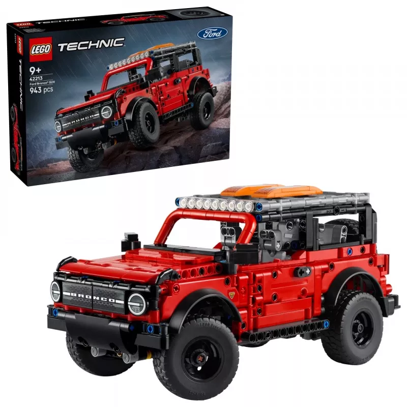 Set de construcción LEGO Technic Ford Bronco Off-Roader 4x4 modelo 42213 — 943 piezas, edad 9+