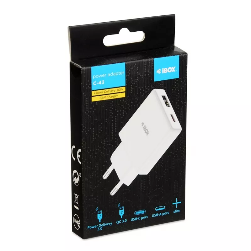 iBox ILUC43W cargador para dispositivos móviles universal Blanco AC Interior
