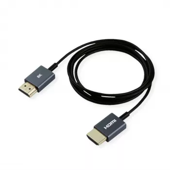 ROLINE cable coaxial HDMI ultrafino 8K60 ST/ST - cable - digital/pantalla/vídeo (11.04.5937)