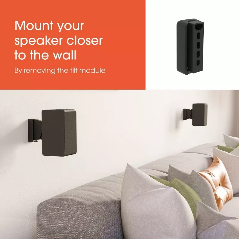 Vogels SWM 3021 soporte de pared universal para altavoz (negro) | Vogels