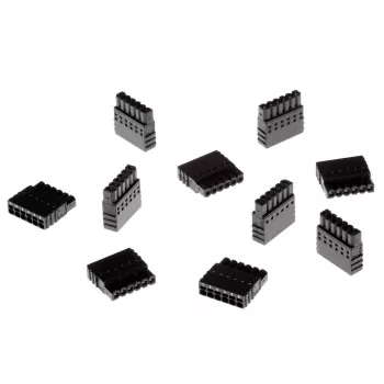 Axis TU6009 Conector macho 6-PIN, negro, 10 uds.