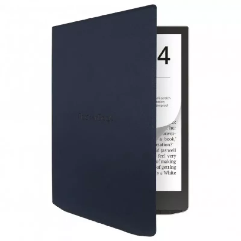 Funda PocketBook Charge HN-QI-PU-743G-NB-WW para InkPad 4 / Color 2 / Color 3 de 7,8 pulgadas, azul noche