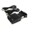 Convertidor VGA a HDMI SAVIO CL-145, audio, Full HD, negro