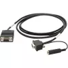 Cable serie Motorola 25-13227-03R Negro 1,83 m DB9