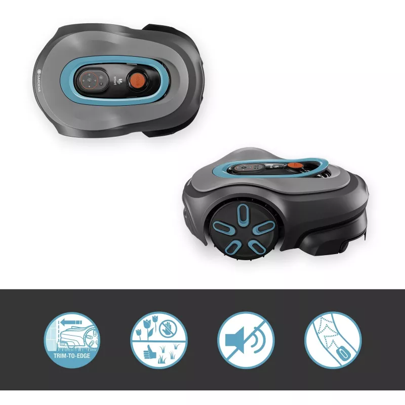 Robot cortacésped Gardena smart SILENO pro batería 600 m² 16 cm