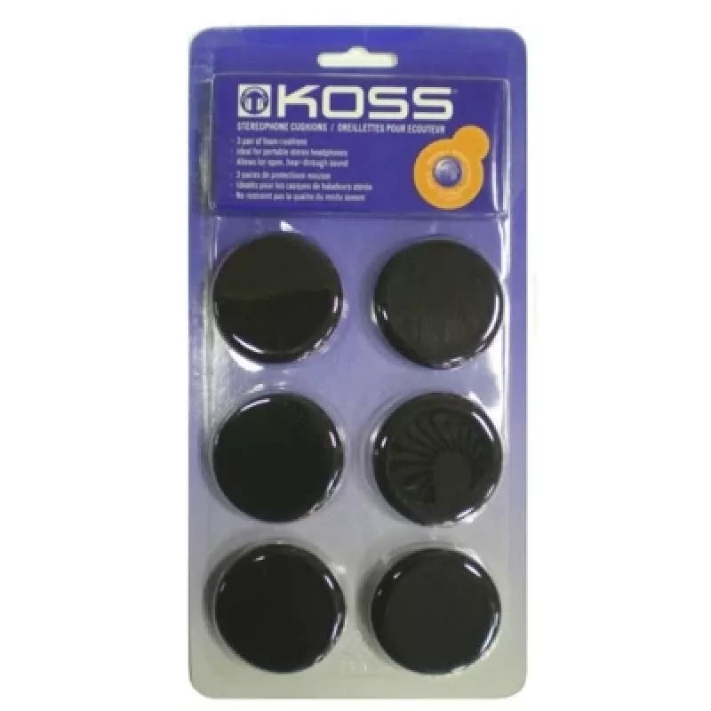 Almohadillas para auriculares Koss 00 Espuma Negro