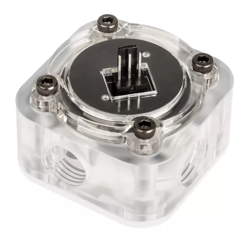 Sensor de caudal Barrow SLFV2-RGB W ARGB blanco – sensor de flujo para refrigeración líquida de circuitos de PC