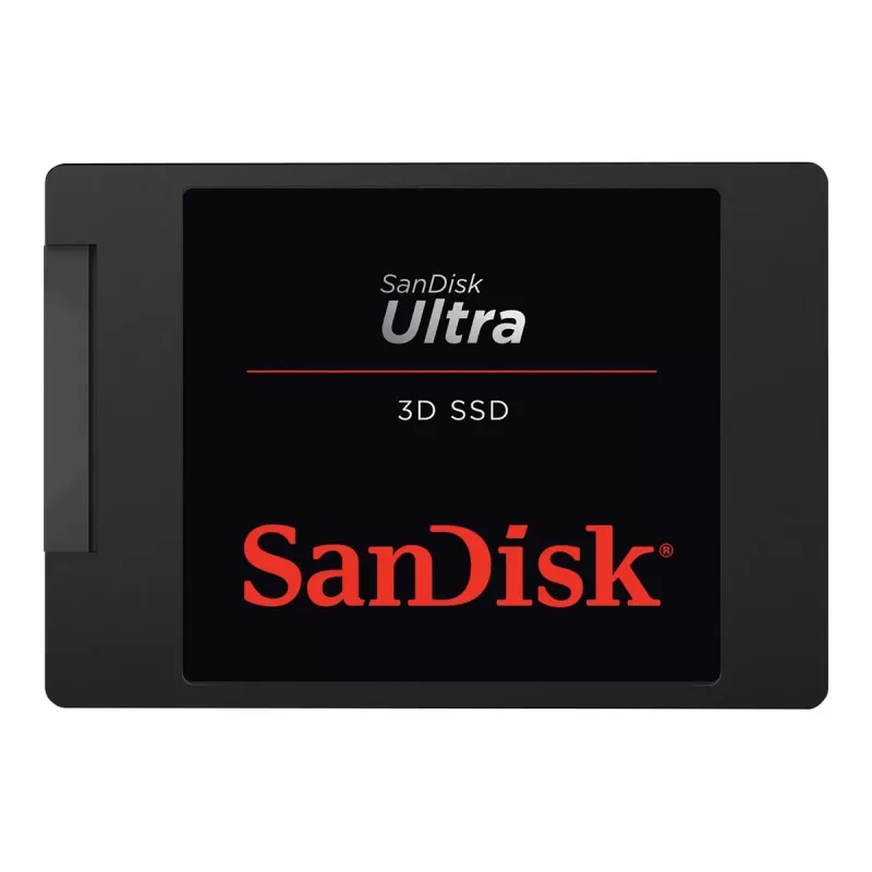 SanDisk Ultra 3D - SSD - 500 GB - interno - 2,5 (6,4 cm) - SATA 6 Gbit/s (SDSSDH3-500G-G26)