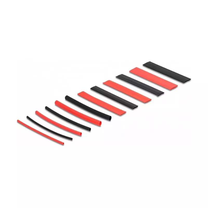 Tubo termorretráctil DeLOCK 20909 196 uds. negro rojo 2:1