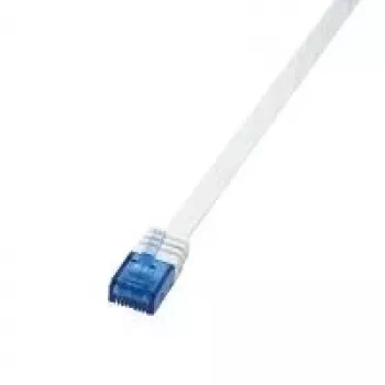 Cable de red LogiLink 0,25m RJ45 Cat6 blanco
