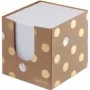 Bloc de notas cuadrado Herlitz Pure Glam dorado blanco 700 hojas autoadhesivo