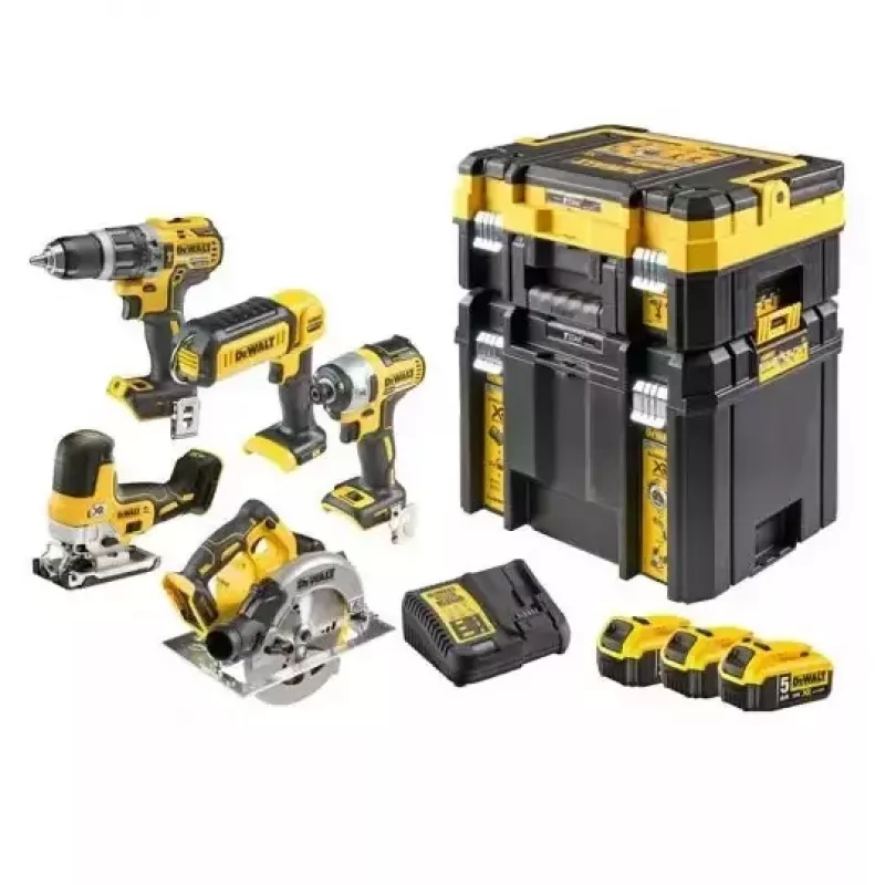 Kit combinado de herramientas eléctricas DeWALT DCK500P3T-QW, 18V, 3 baterías