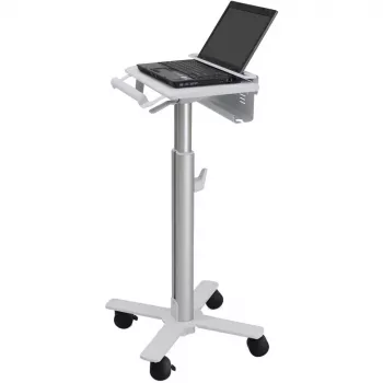 Carro para portátil Ergotron StyleView, SV10 – carro para portátil – sanitario – metal – blanco, aluminio – tamaño de pantalla: hasta 43,2 cm (hasta 43,20 cm (17)) (SV10-1100-0)