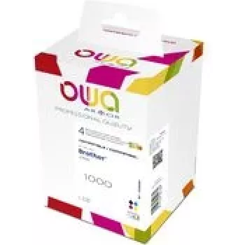 OWA Multi-Pack Tinta K10350OW sustituye a brother LC-985BK/C/M/Y Contenido: 1 x 15 ml negro, 1 x 9 ml cian, magenta, amarillo - 1 unidad (LC985BKLC9850CL)