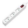 Regleta de alimentación LogiLink LPS230 1,5 m 3 tomas de CA interior blanco