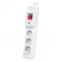 Regleta de enchufes ARMAC Multi M3 con 3 tomas y cable de 5 m, gris
