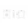 Soporte de TV Edbak GD03 73,7 cm 10 kg negro