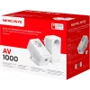 MERCUSYS MP500P KIT - Kit de inicio Powerline AV1000 Gigabit Passthrough con toma de corriente