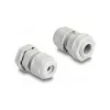 Prensaestopas EX DeLOCK M12 gris 2 uds. poliamida