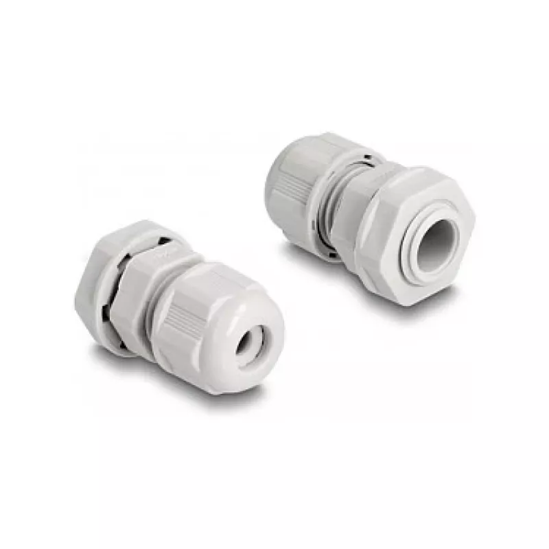 Prensaestopas EX DeLOCK M12 gris 2 uds. poliamida