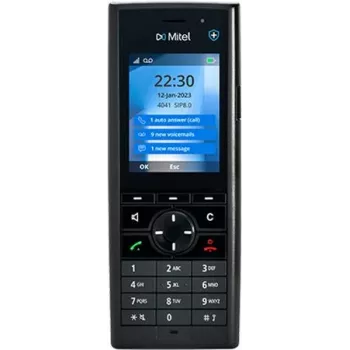 Teléfono DECT inalámbrico MITEL DECT 712dt con pantalla de 2,4
