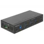 Delock 63309 hub USB industrial externo, 4 x USB 3.0 Type-A, protección ESD de 15 kV, carcasa metálica, montable en pared