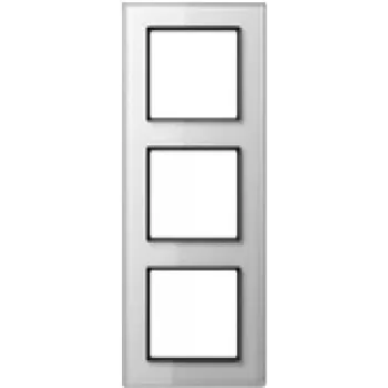 Tapa de interruptor de cristal para montaje en pared JUNG AC 583 GL WW blanco, cristal, 84×226 mm