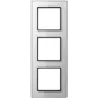 Tapa de interruptor de cristal para montaje en pared JUNG AC 583 GL WW blanco, cristal, 84×226 mm