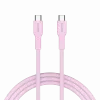 CANYON Cable OnWire 60CL C-C 60W COLOR trenzado 1m rosa