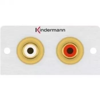 Toma empotrable 2 x RCA Kindermann 7444000510