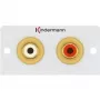 Toma empotrable 2 x RCA Kindermann 7444000510