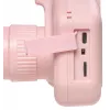Denver KPC-1370P cámara digital infantil con impresora térmica, LCD de 2,8 pulgadas, 48 MP, vídeo 1440p, rosa