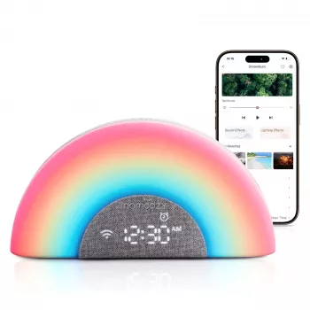 Momcozy Rainbow Blanco Máquina de ruido gris