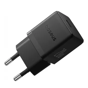 Cargador de pared Baseus Rychlon 20W — 1× USB-A, 1× USB-C, PD y QC 3.0