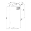Campana extractora AKPO WK-4 BALMERA WL esbelta BLANCO SEDA MATE T450 M3