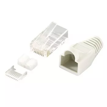 Conector de cable RJ45 LogiLink MP0021 Gris Transparente