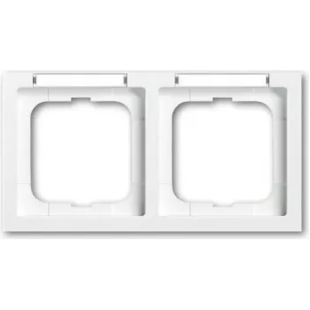 BUSCH JAEGER BJ 1732-184 NSK Marco 2f horizontal ventana transparente future linear blanco estudio