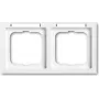 BUSCH JAEGER BJ 1732-184 NSK Marco 2f horizontal ventana transparente future linear blanco estudio