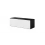 Armario de almacenamiento cerrado Cama ROCO RO1 112/37/39 negro/negro/blanco