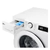 LG | Lavadora | F2WR508SWW | Clase de eficiencia energética A-10% | Carga frontal | Capacidad de lavado 8 kg | 1200 rpm | Profundidad 47,5 cm | Anchura 60 cm | Pantalla | LED | Función vapor
