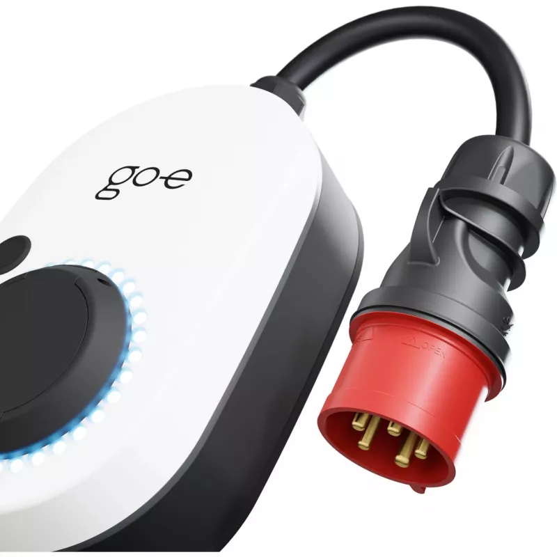 go-e Charger Gemini flex 22 kW wallbox móvil, 32 A CEE, blanco