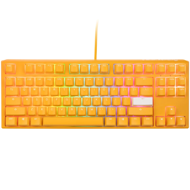 Teclado gaming Ducky One 3 TKL USB QWERTY inglés amarillo